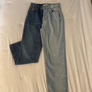 Pacsun- High Rise Straight Leg Dark and Washed